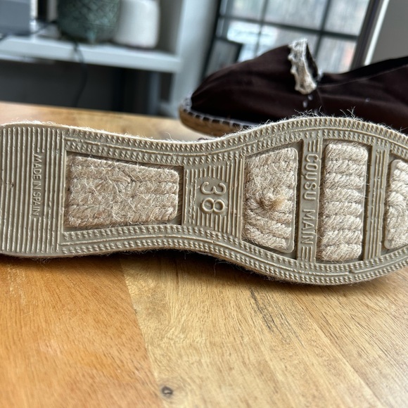 Spadrilles textil brown flat rubber sole new - Picture 2 of 5